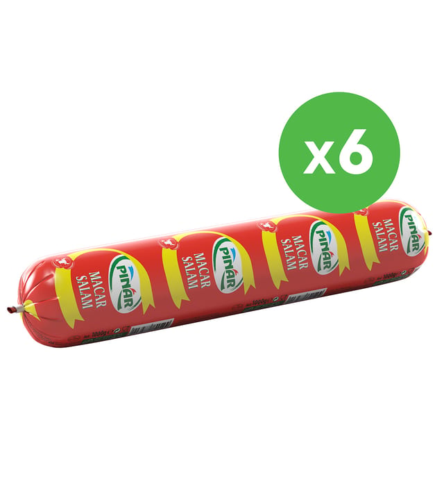 Pınar Dana Macar Salam 1000 g x 6 Adet