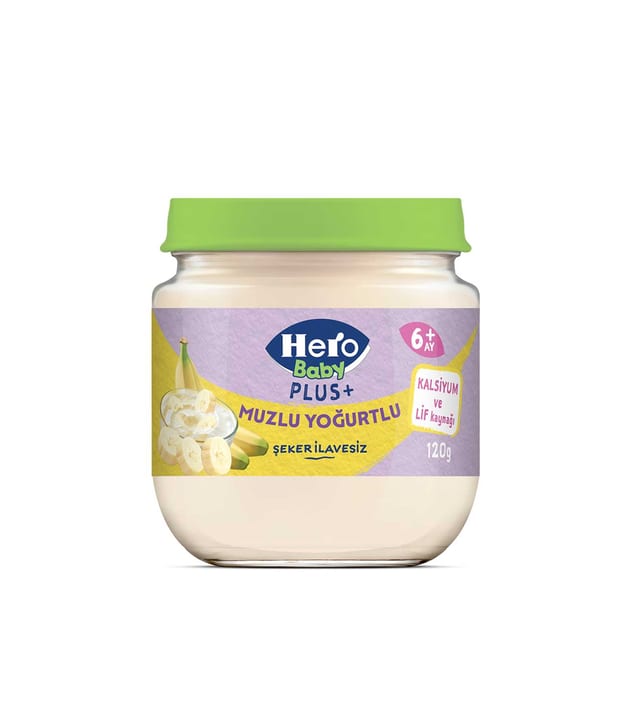 Hero Baby Plus Muzlu Yoğurtlu Kavanoz Mama 120 gr