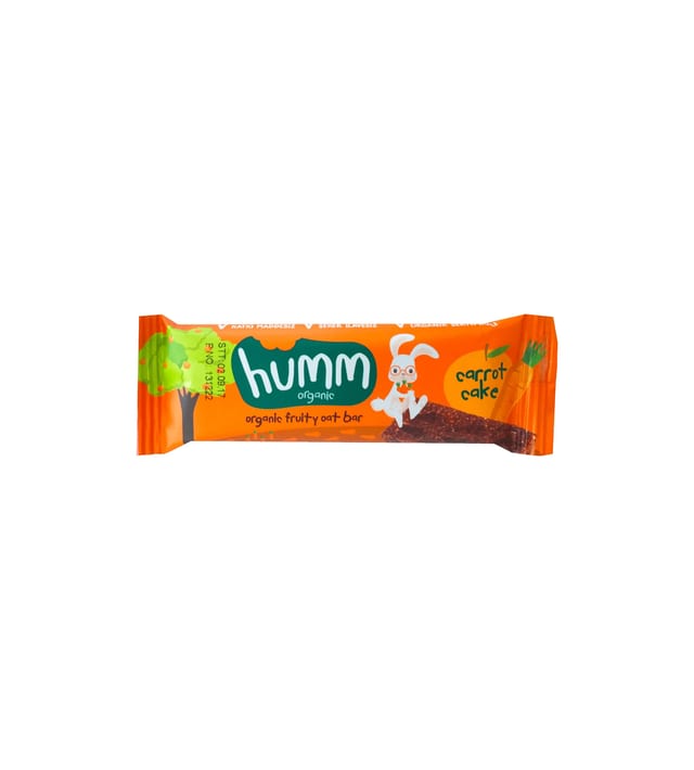 Humm Organik Vegan Portakallı Havuçlu Yulaf Bar 27 g