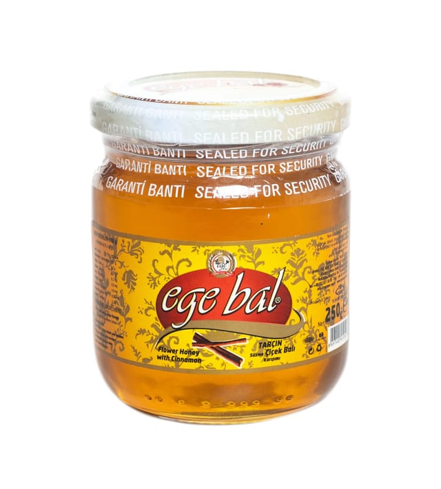 Ege Bal Tarçınlı Süzme Çiçek Balı Cam Kavanoz 250 g