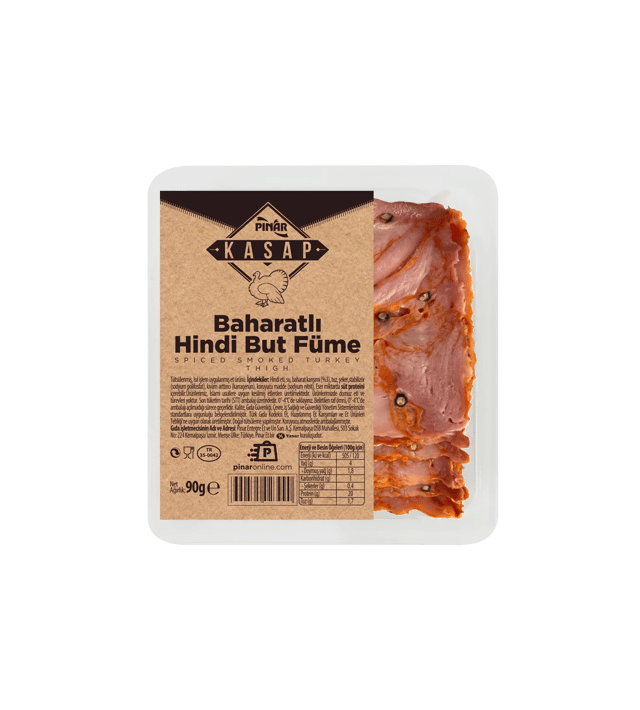 Pınar Kasap Baharatlı Hindi But Füme 90 g
