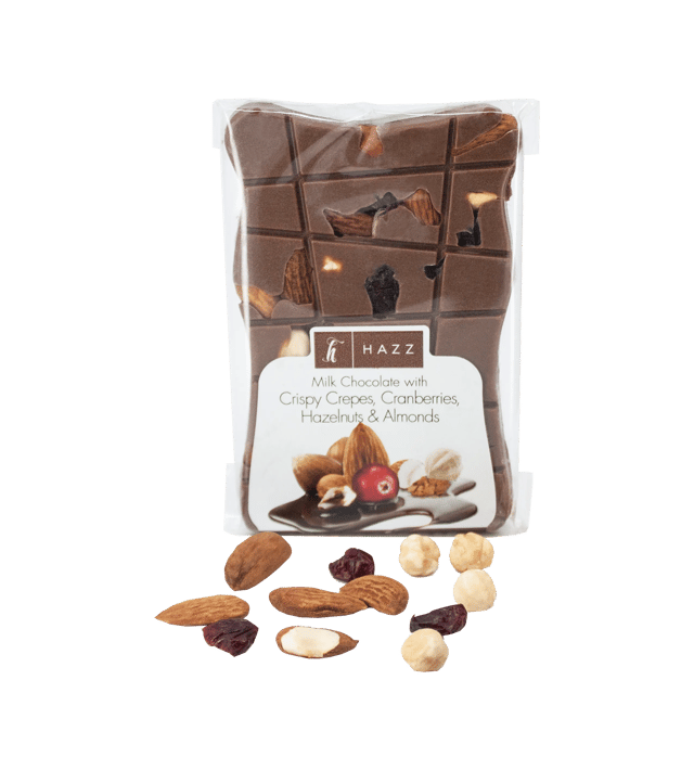 Turna Yemişi, Badem, Fındık Ve Çıtır Krepli Sütlü Çikolata 85 g