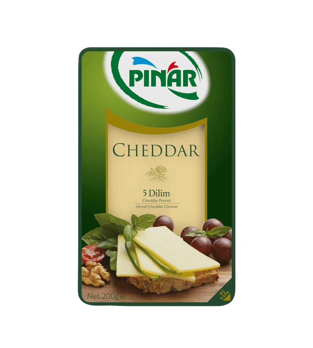 Pınar Cheddar Dilimli Peynir 200 g