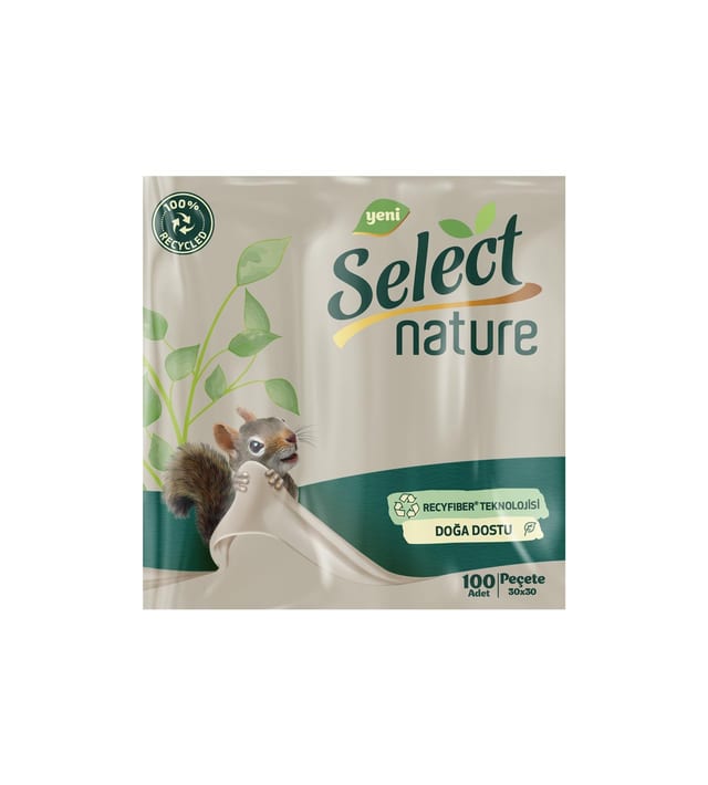 Select Nature Kare Peçete 100'lü